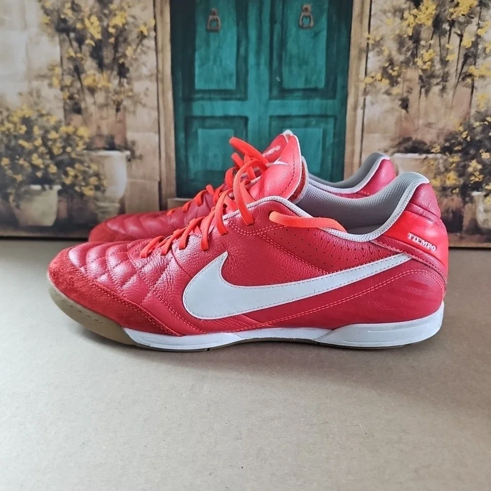 Nike Tiempo Natural IV Leather IC US 14 UK 13 509090 619 Soccer Futsal Shoes
